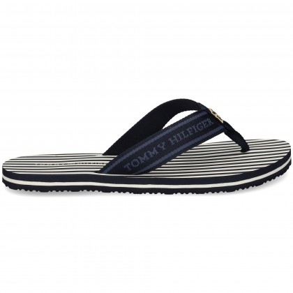 PLATA RAYAS FLIP FLOP LONA AZUL DW6 SPACE BLUE