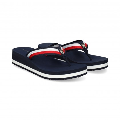 FLIP FLOP CINTA MULTICOLOR AZUL