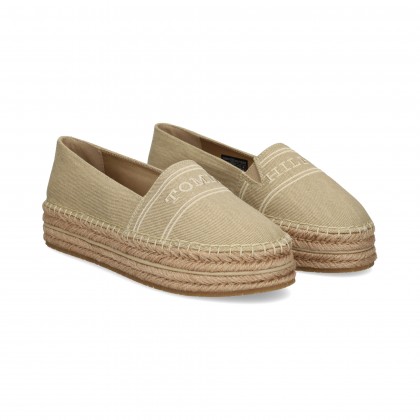 ALPARGATA PLATAFORMA TEXTIL BEIGE