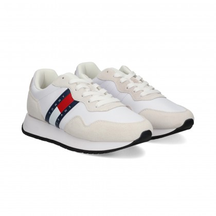 DEPORTIVO ANTE+PIEL BANDERA BLANCO