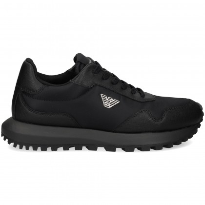 DEPORTIVO PIEL+NYLON NEGRO K001