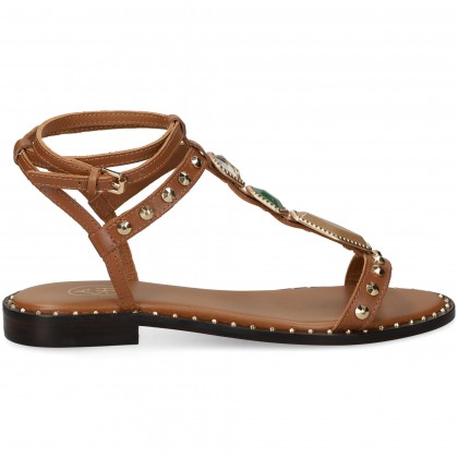 GILDA BEBE PIEDRAS+TACHAS CUERO 001 CINNAMON