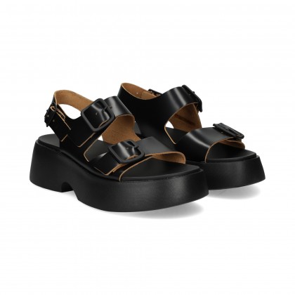 3 HEBILLAS PLATAFORMA FLORENTIC NEGRO