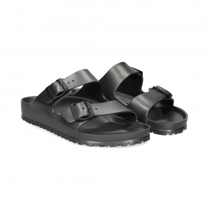 PALA 2 HEBILLAS GOMA METALL.GRIS
