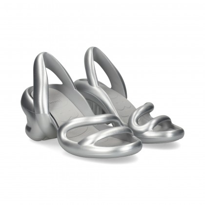 SANDALIA ACOLCHADA PLATA 045 Gris