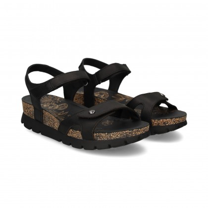 CARMELITA 2 VELCROS GRASS NEGRO B2 PRETO 
