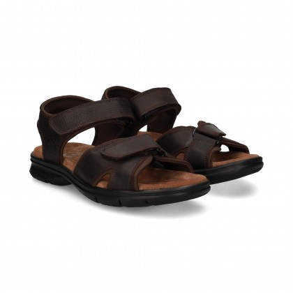 SANDALIA PULSERA NAPA GRASS MARRON