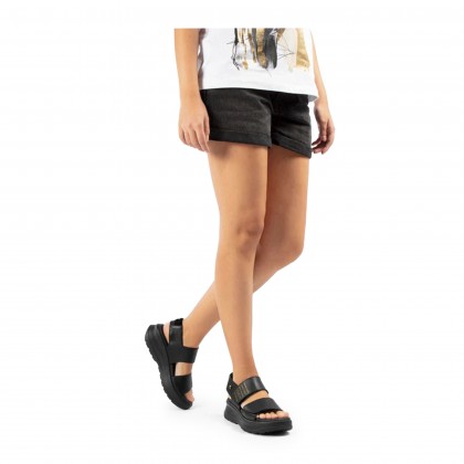 SANDALIA 2 VELCROS ANCHOS NAPA NEGRO B1 PRETO