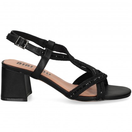SANDALIA CRUZADA NEGRO NOIR