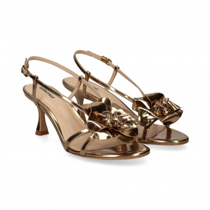 SANDALIA FLOR ORO