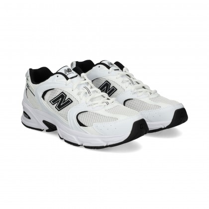 DEPORTIVO PIEL+MALLA NEGRO+BLANCO