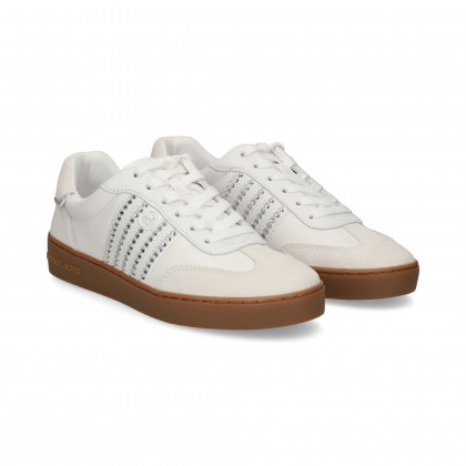 TALON ORO BANDA STRASS PIEL BLANCO