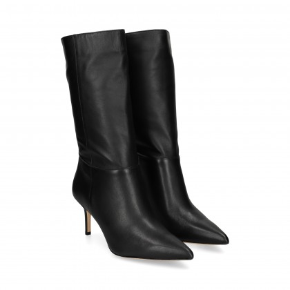 MEDIA BOTA PIEL NEGRO