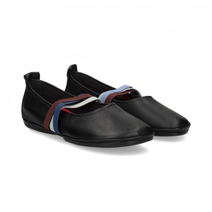 BAILARINA ELASTICOS MULTI PIEL NEGRO