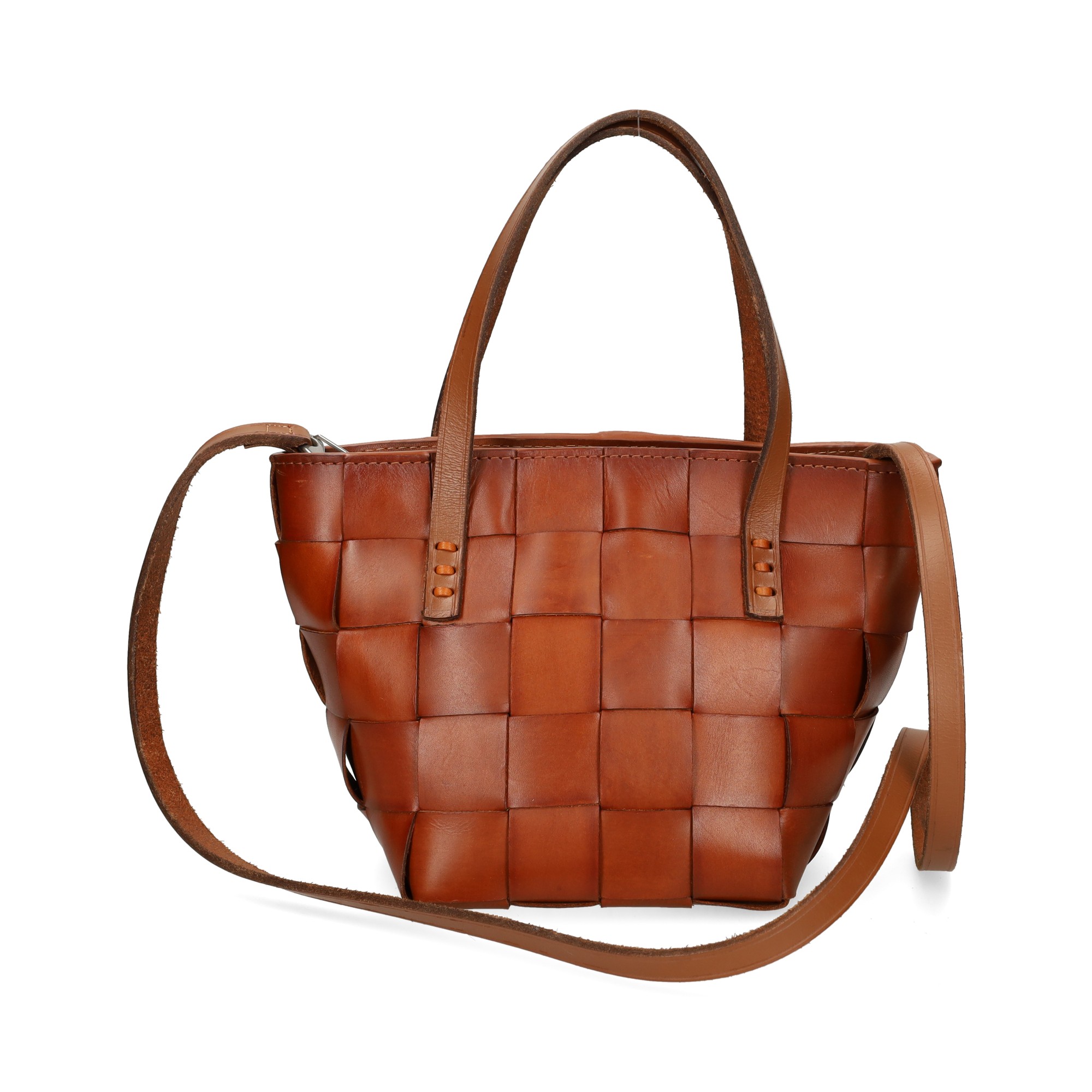 トートバッグ Dragon Diffusion SS25 JAPAN MINI (8105 TAN) Dragon Diffusion - Japan Tote Tan Woven Leather Bag