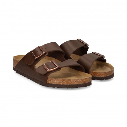 PALA 2 HEBILLAS BIRKO FLOR MARRON