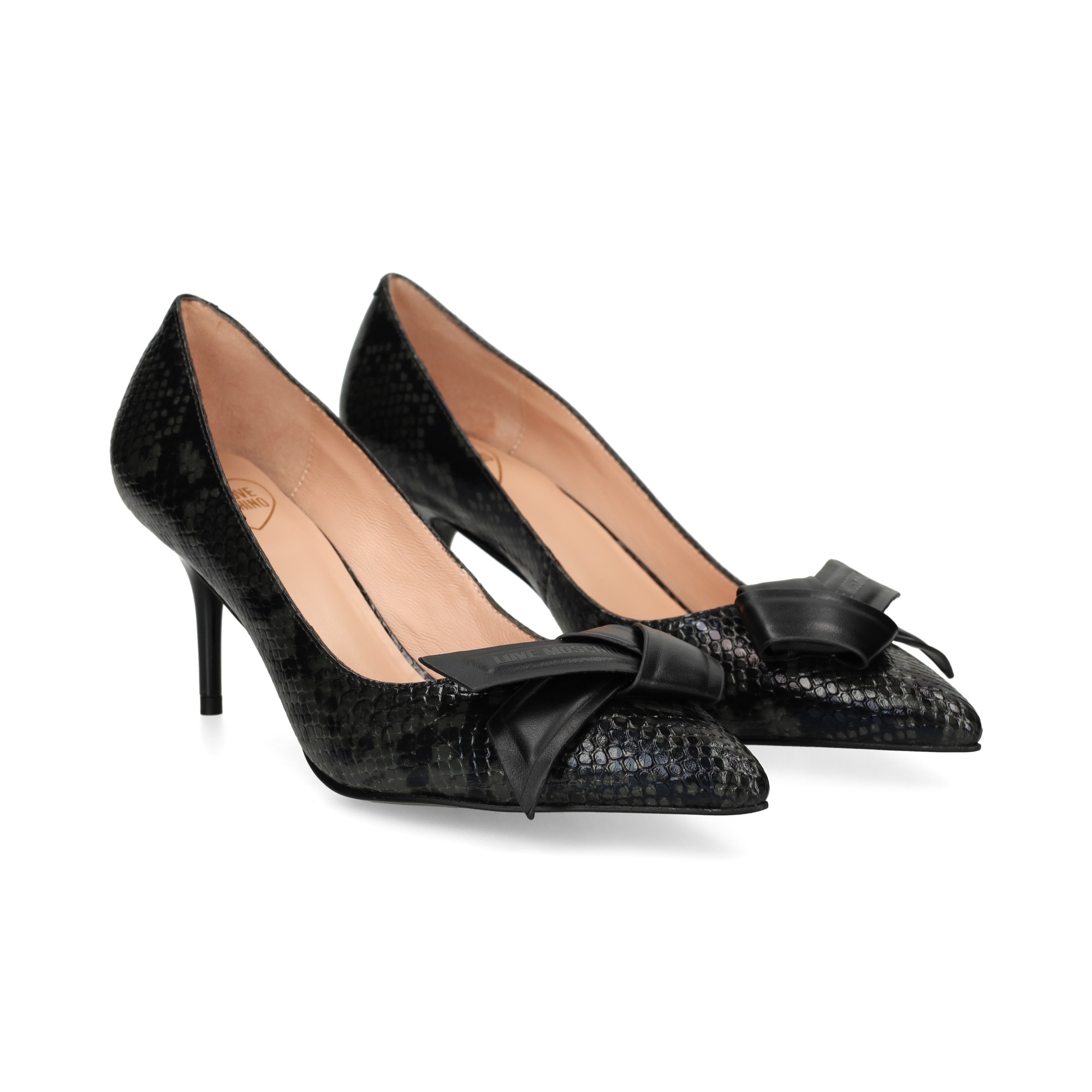 salon-lazo-reptil-negro