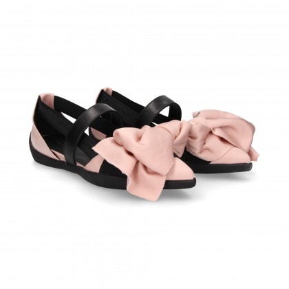 DANCER A/SIDES PINK WOVEN BOW