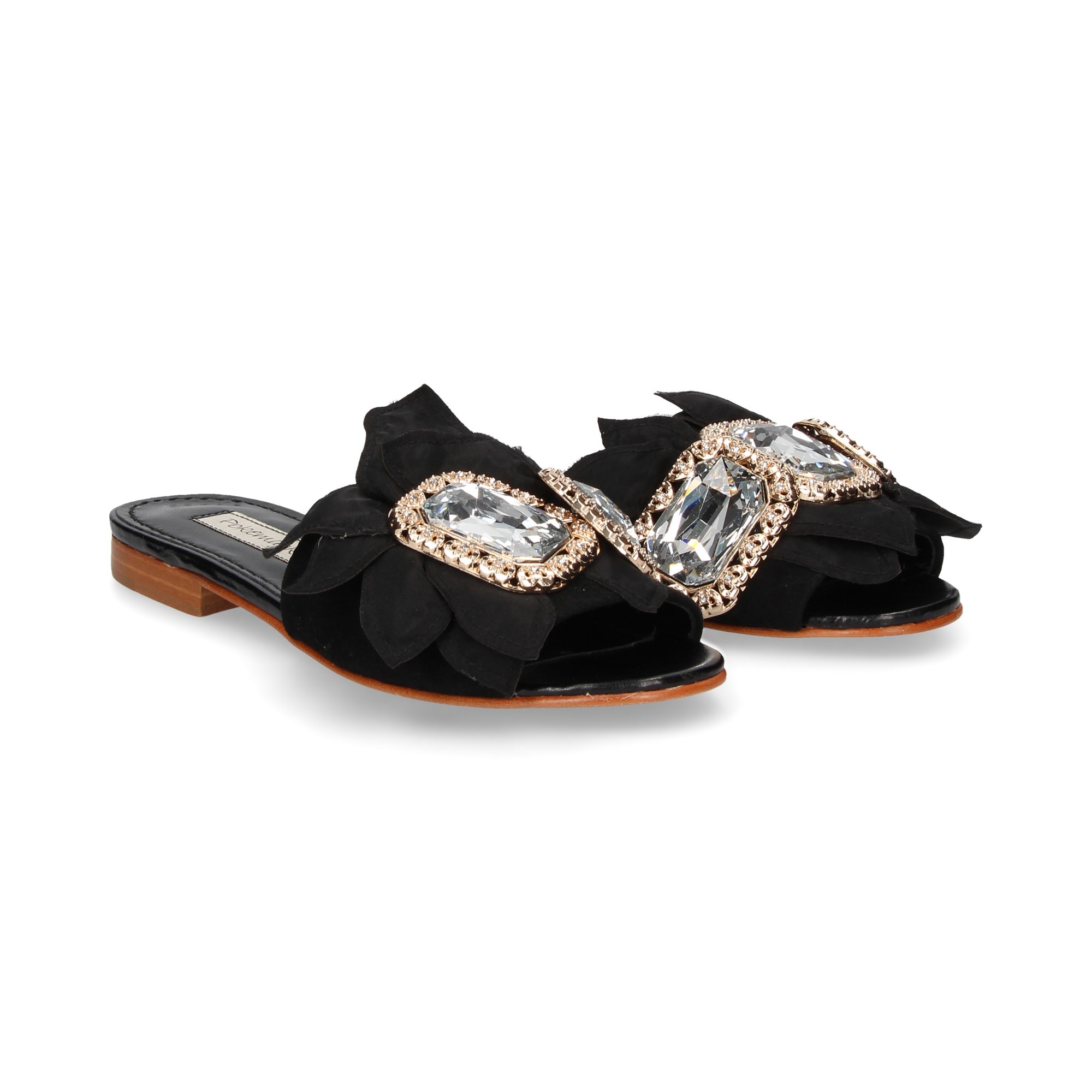 POKEMAOKE Women's Flat sandals FRESIA NEGRO