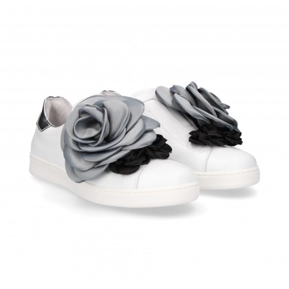 SPORTY ELASTIC FLOWERS MULTI WHITE