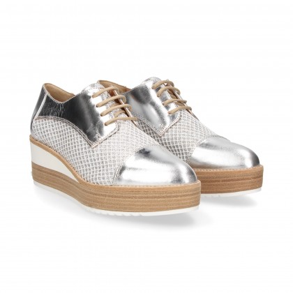 BLUCHER REJILLA GLITTER METALIZAD PLATA