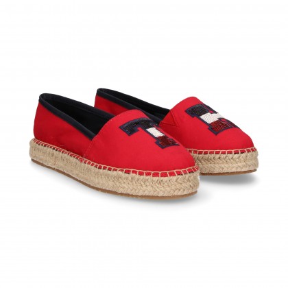 ESPADRILLE ELAST LOGO ELAST PALETTES ROUGES