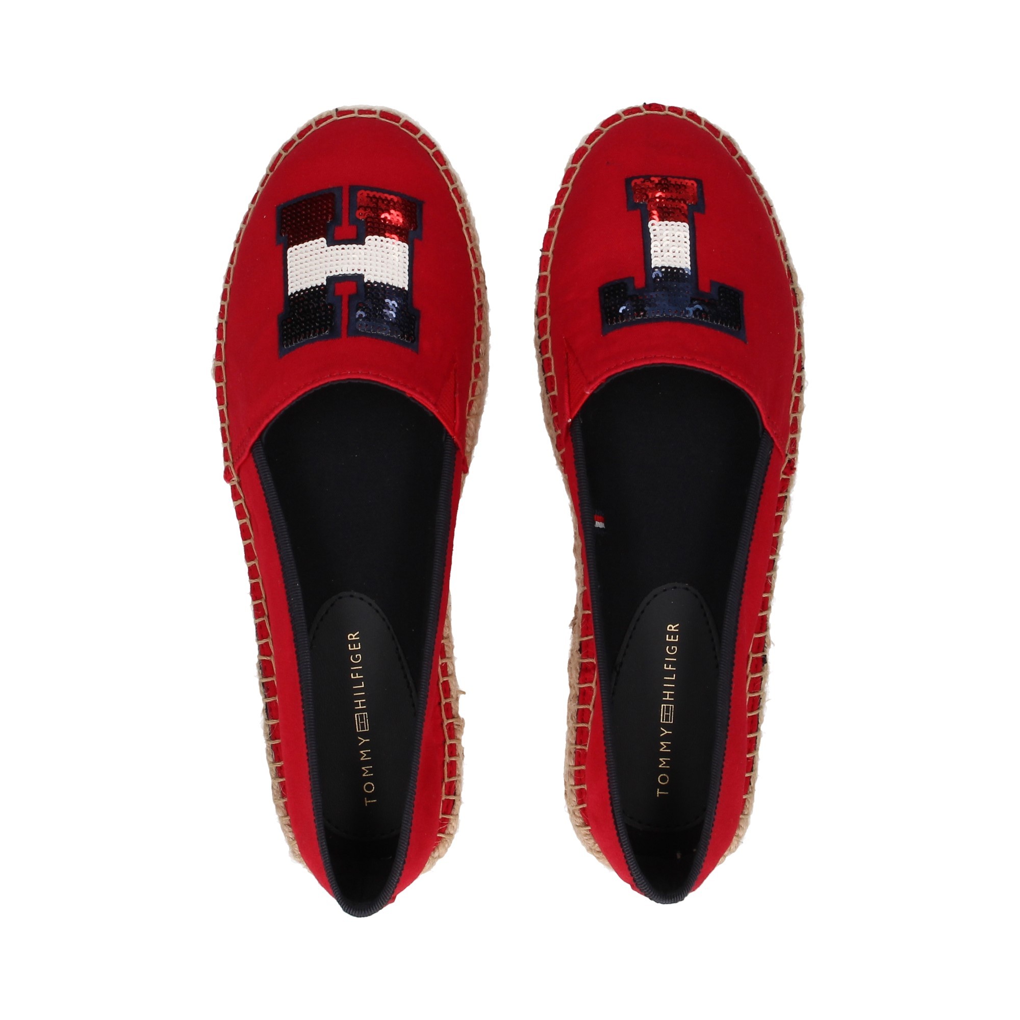 ESPADRILLE ELAST LOGO ELAST PALETTES ROUGES