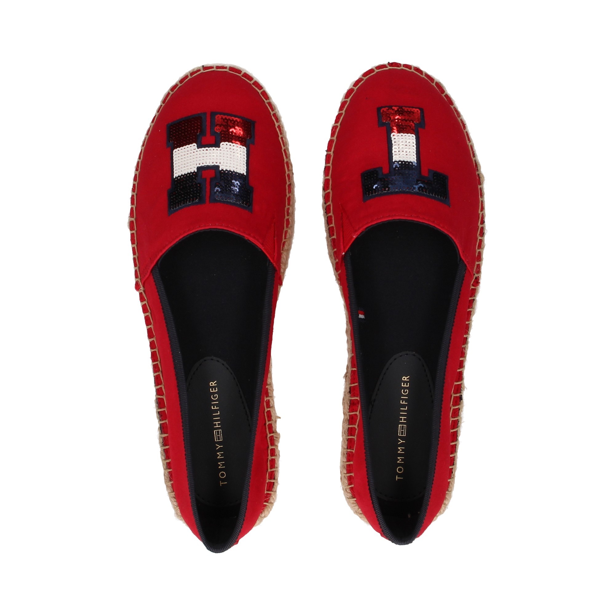 ESPADRILLE ELAST LOGO ELAST PALETTES ROUGES