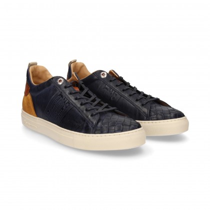 SPORTY BRAIDED CORDON PUNT SEA LEATHER