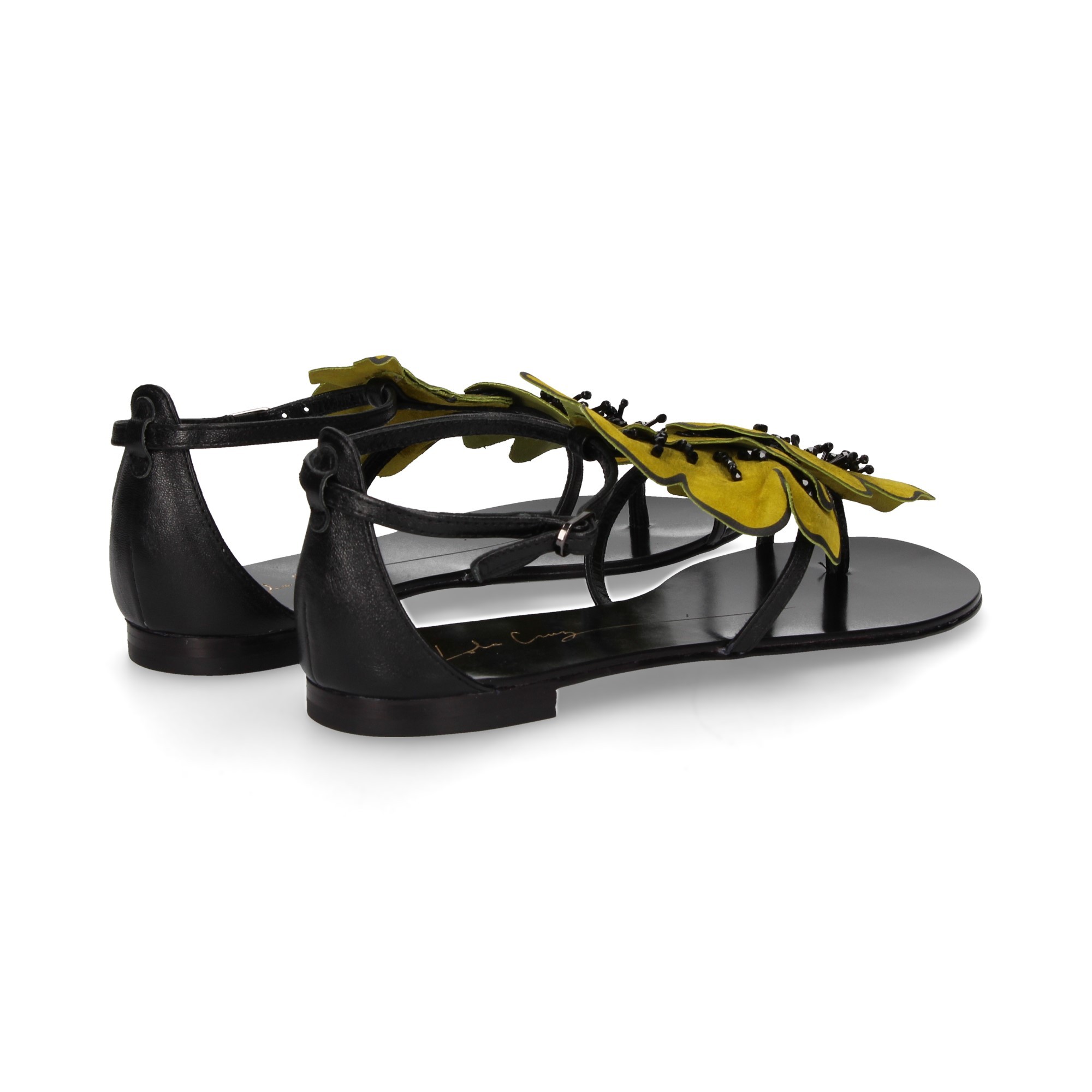 LOLA CRUZ Women s Flat sandals 034Z10BK PISTACHO