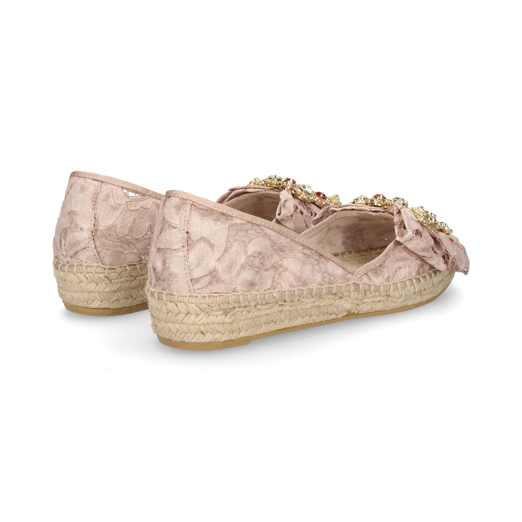 ESPADRILLE ARC ESPADRILLE ESPADRILLE BROCHE CROCHET NUE NUE