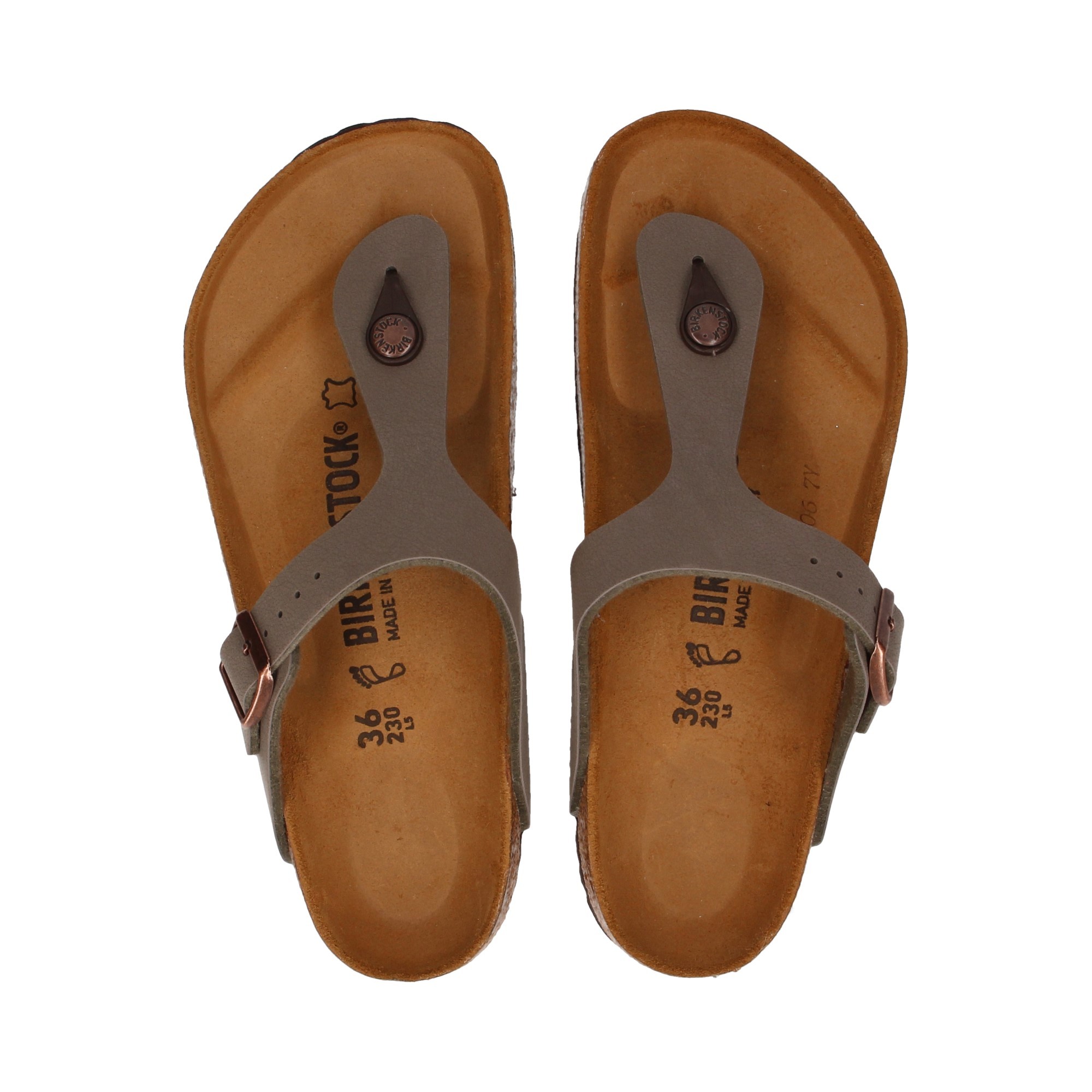 BIRKENSTOCK Sandalias Planas Femininas 43391 STONE
