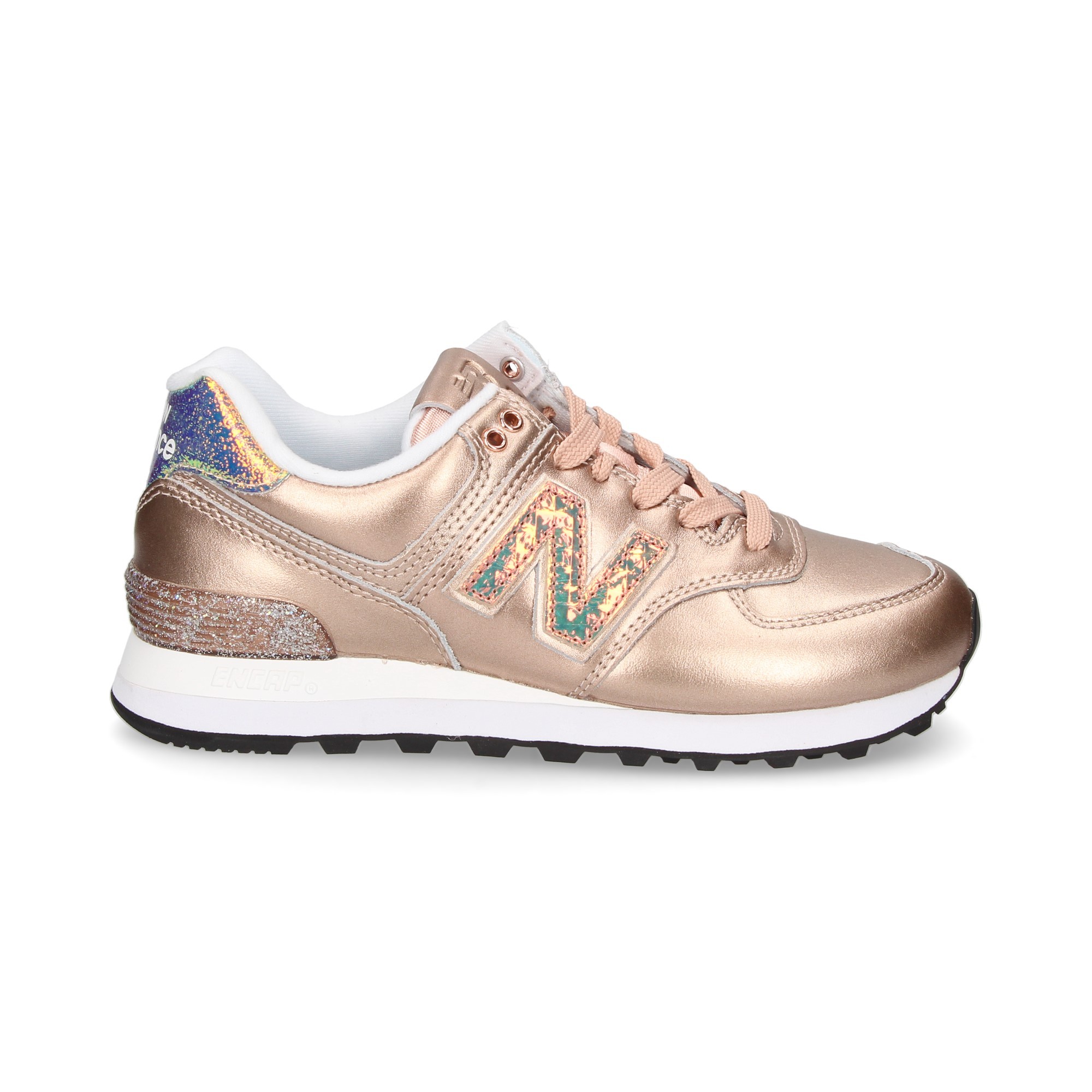 new balance rosas metalizadas