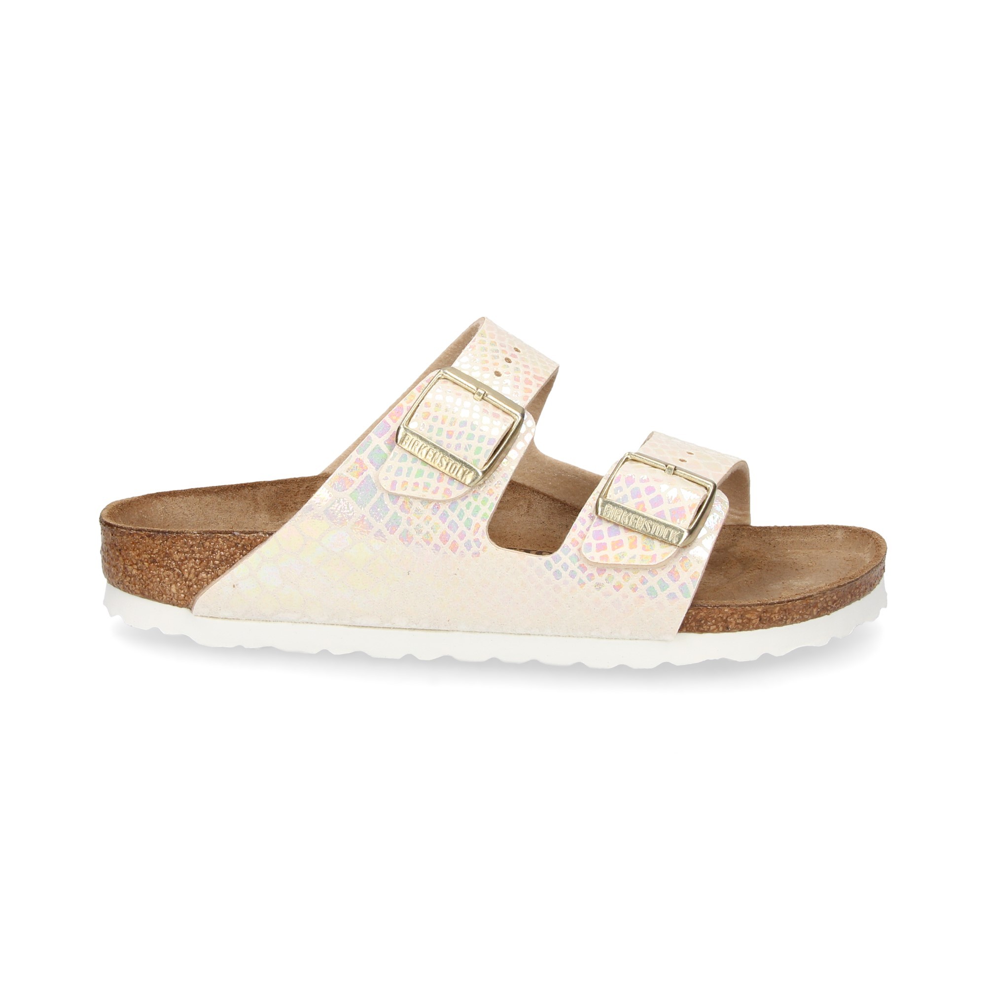 BIRKENSTOCK Flache Sandalen fur Damen 57623 CREAM