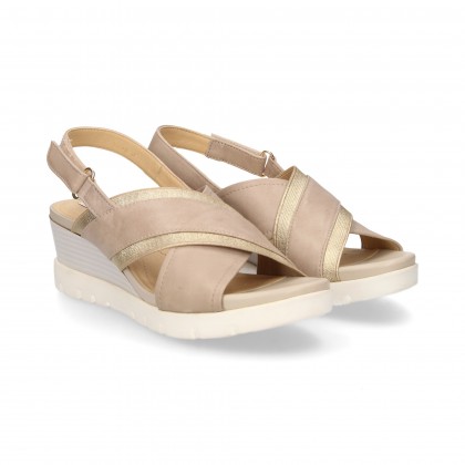 SANDALE CROISÉE BEIGE