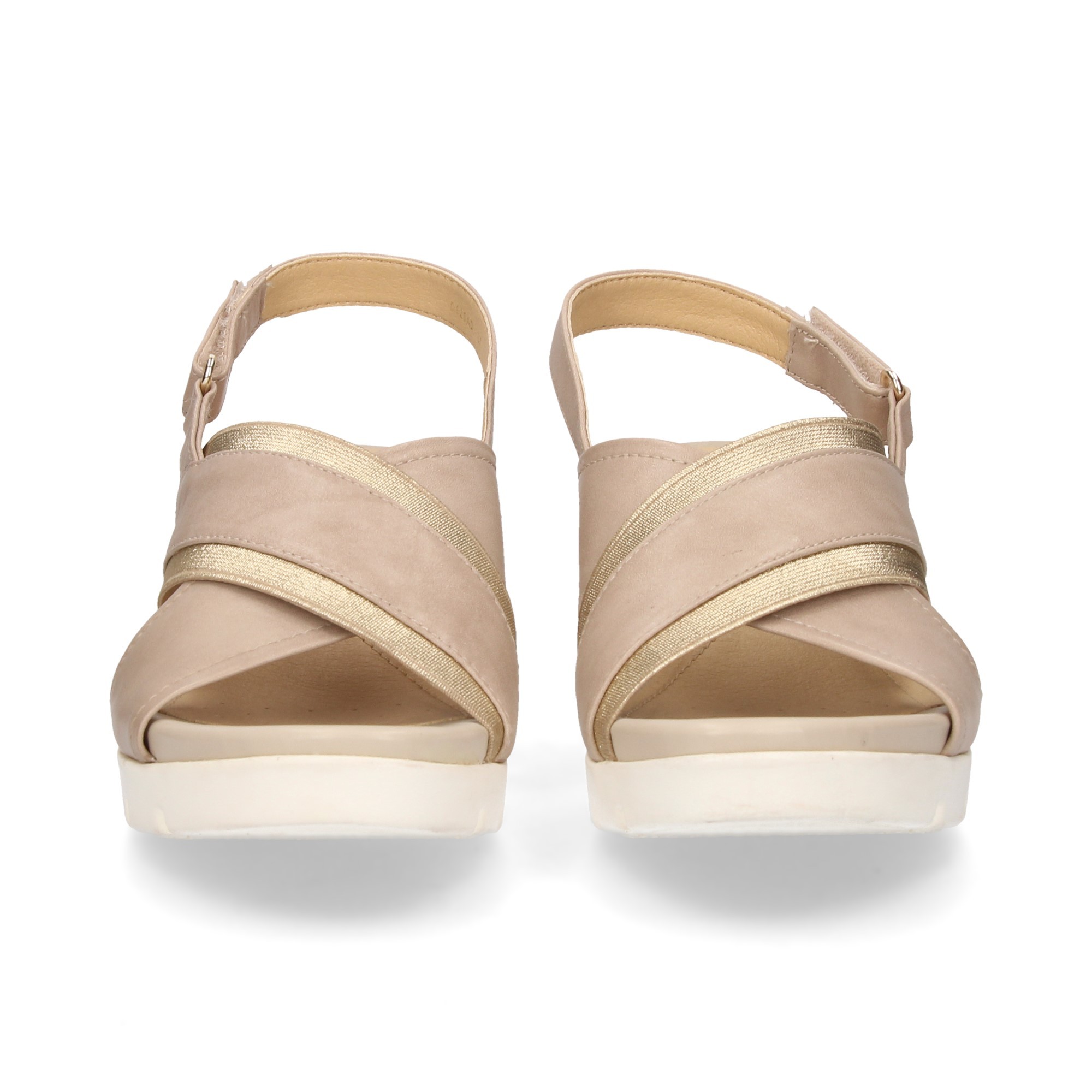 SANDALE CROISÉE BEIGE