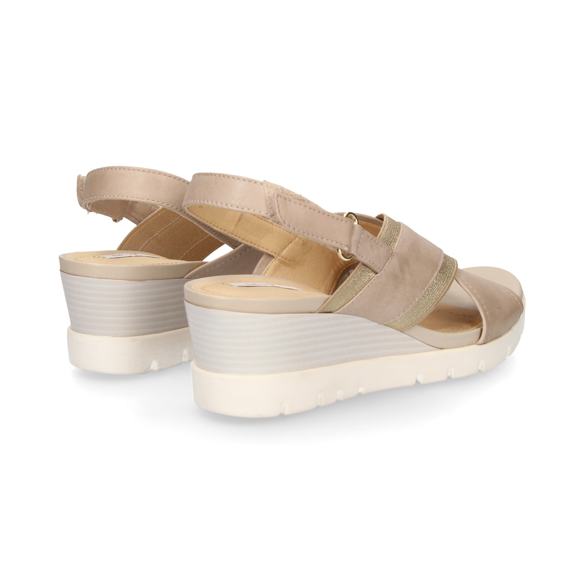 SANDALE CROISÉE BEIGE