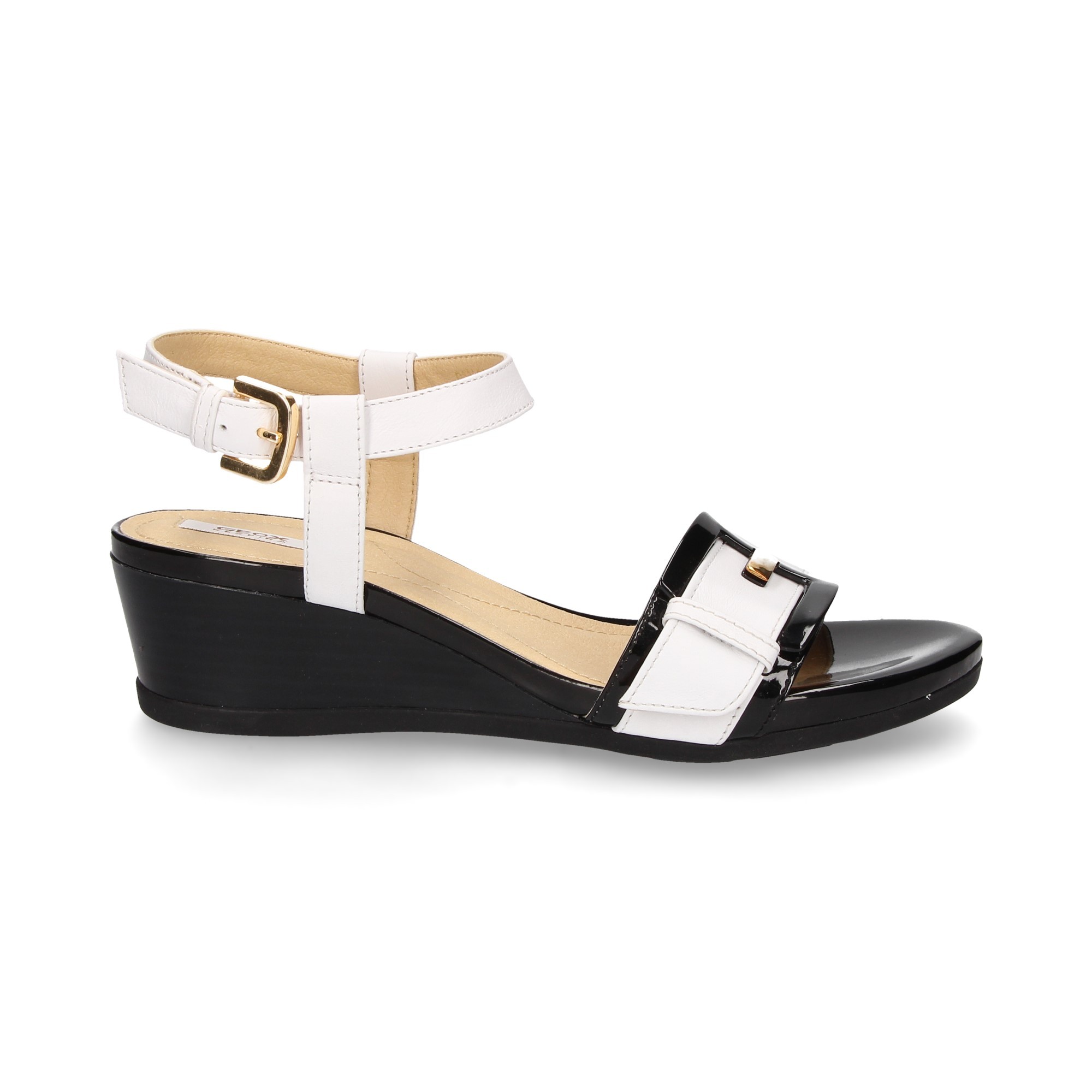 FIBBIA AD ARDIGLIONE CARMELITANA N/CH BIANCO/NERO
