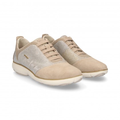 ELASTICO NABUK GLITER BEIGE