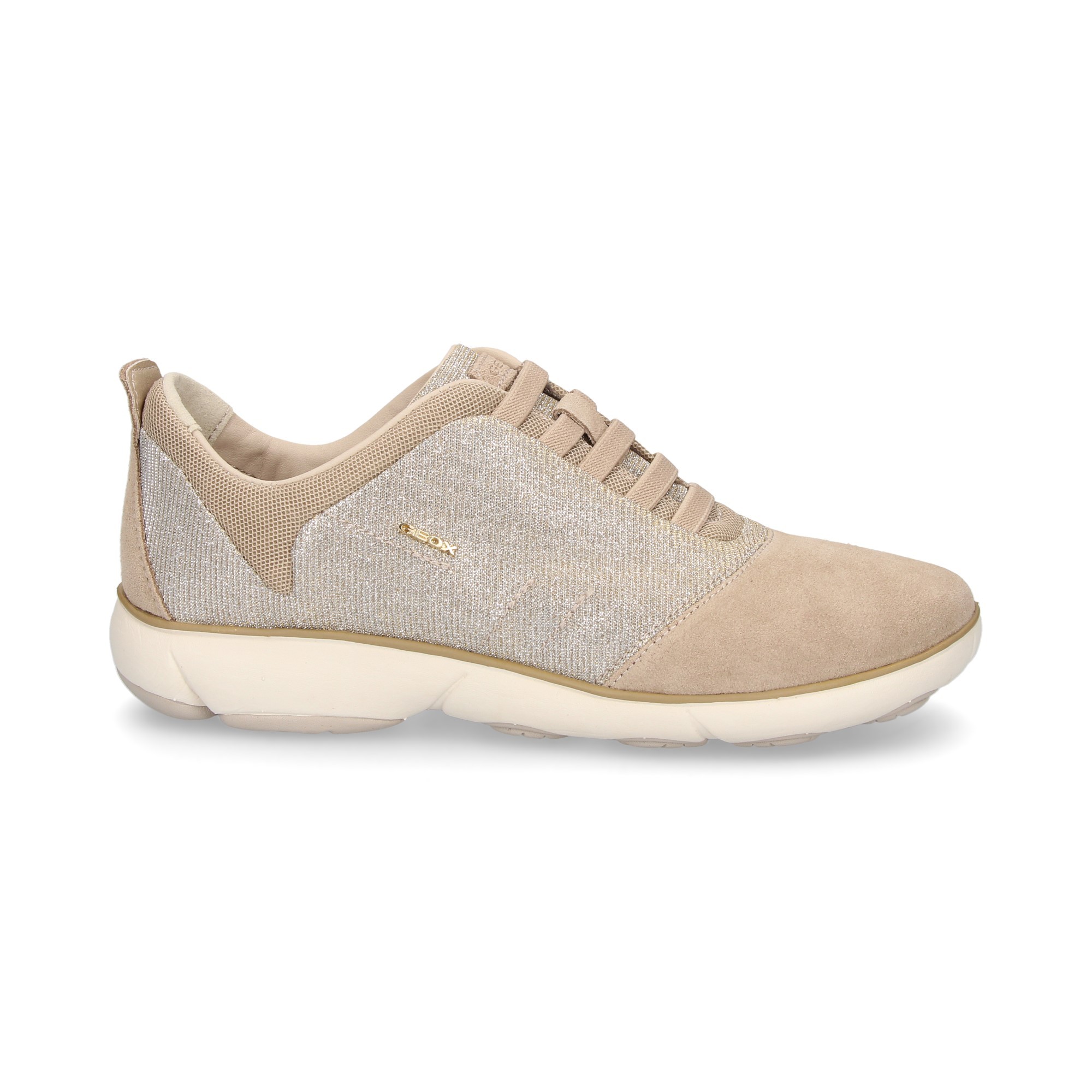 ELASTICO NABUK GLITER BEIGE