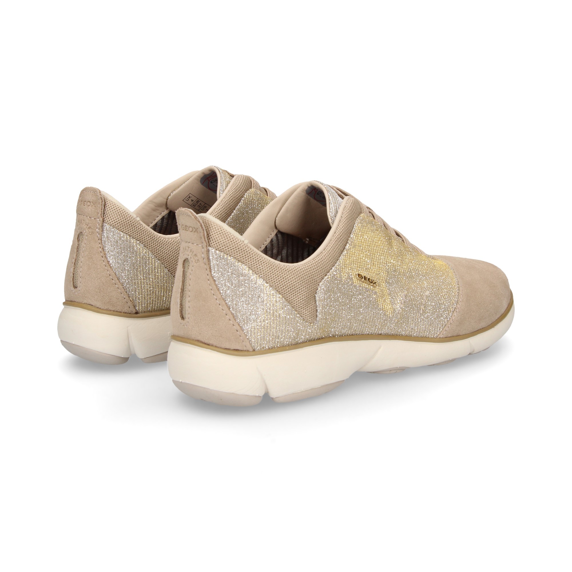 ELASTICO NABUK GLITER BEIGE