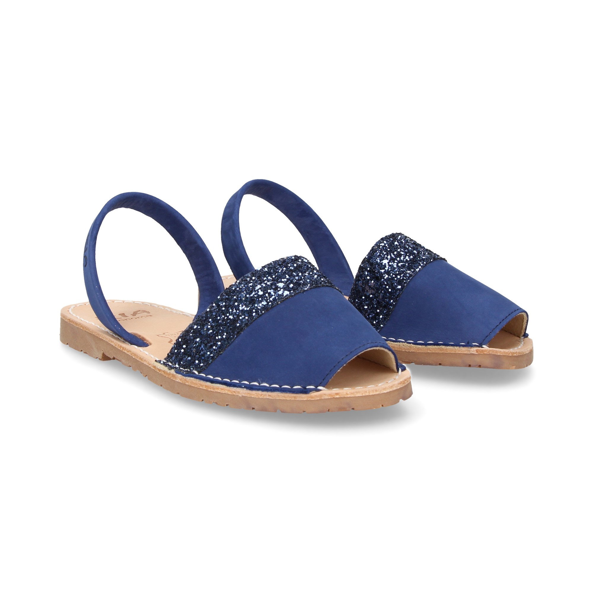 ALBARCA NOBUCK PAILLETTES BLEUES