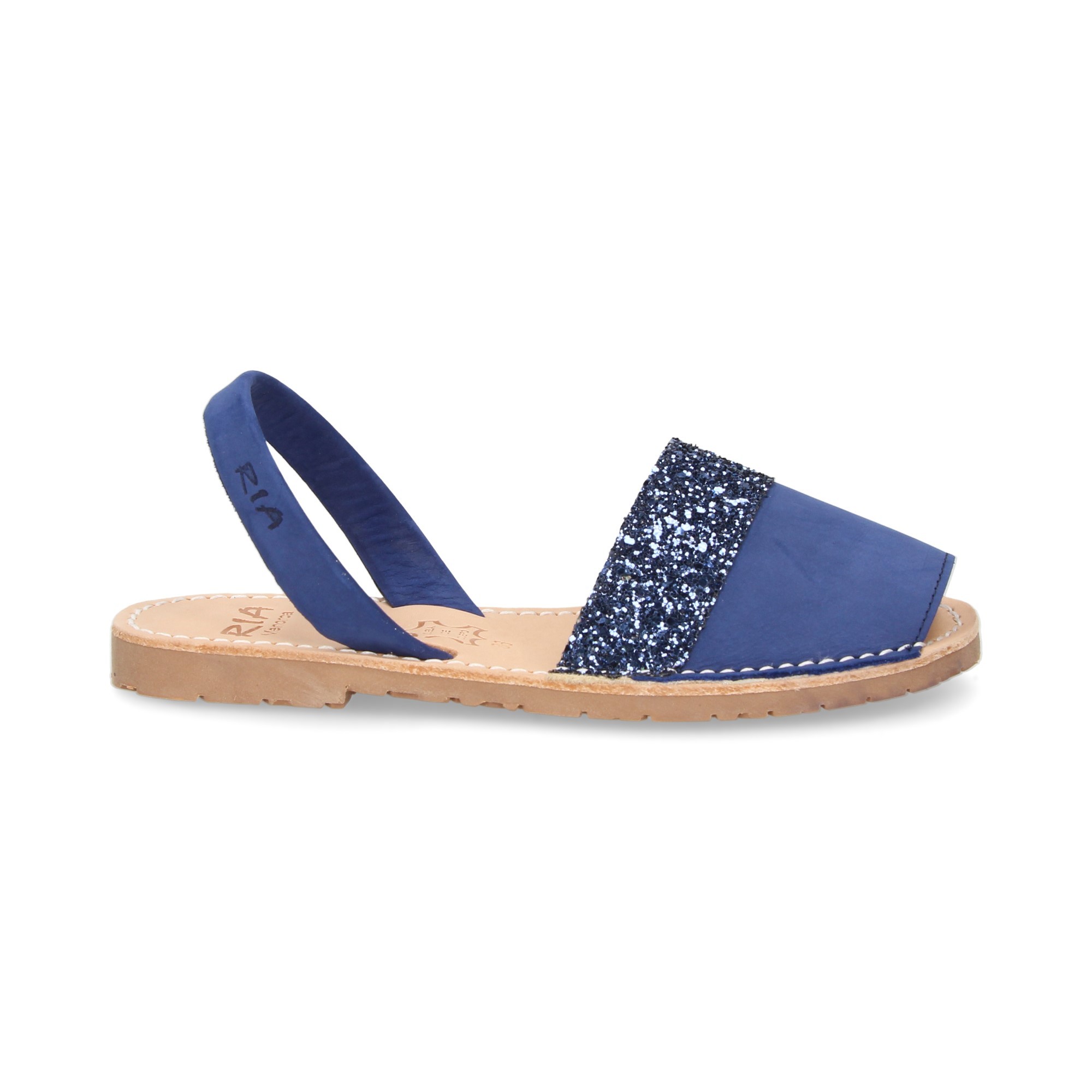 ALBARCA NOBUCK PAILLETTES BLEUES