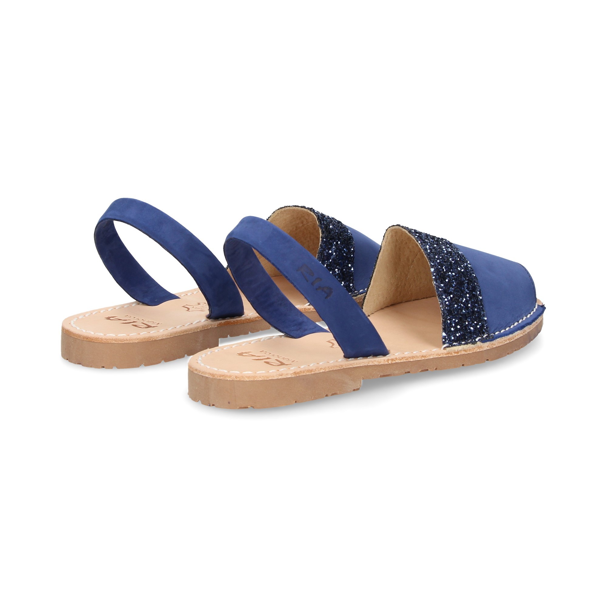 ALBARCA NOBUCK PAILLETTES BLEUES