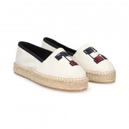 ESPADRILLE ELAST LOGO PALETES BRANCO