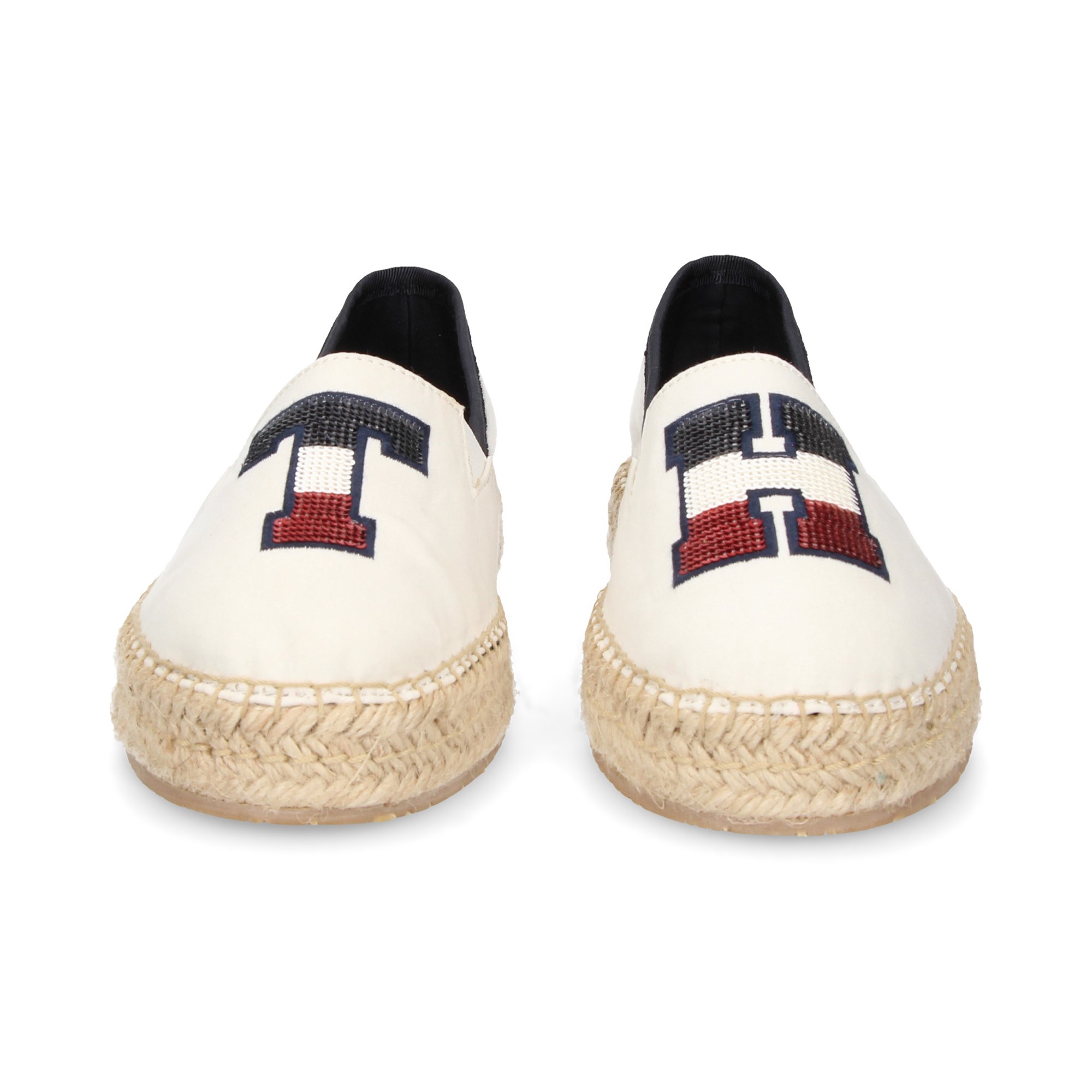 ESPADRILLE ELAST LOGO ELAST PALETTES BLANCHES