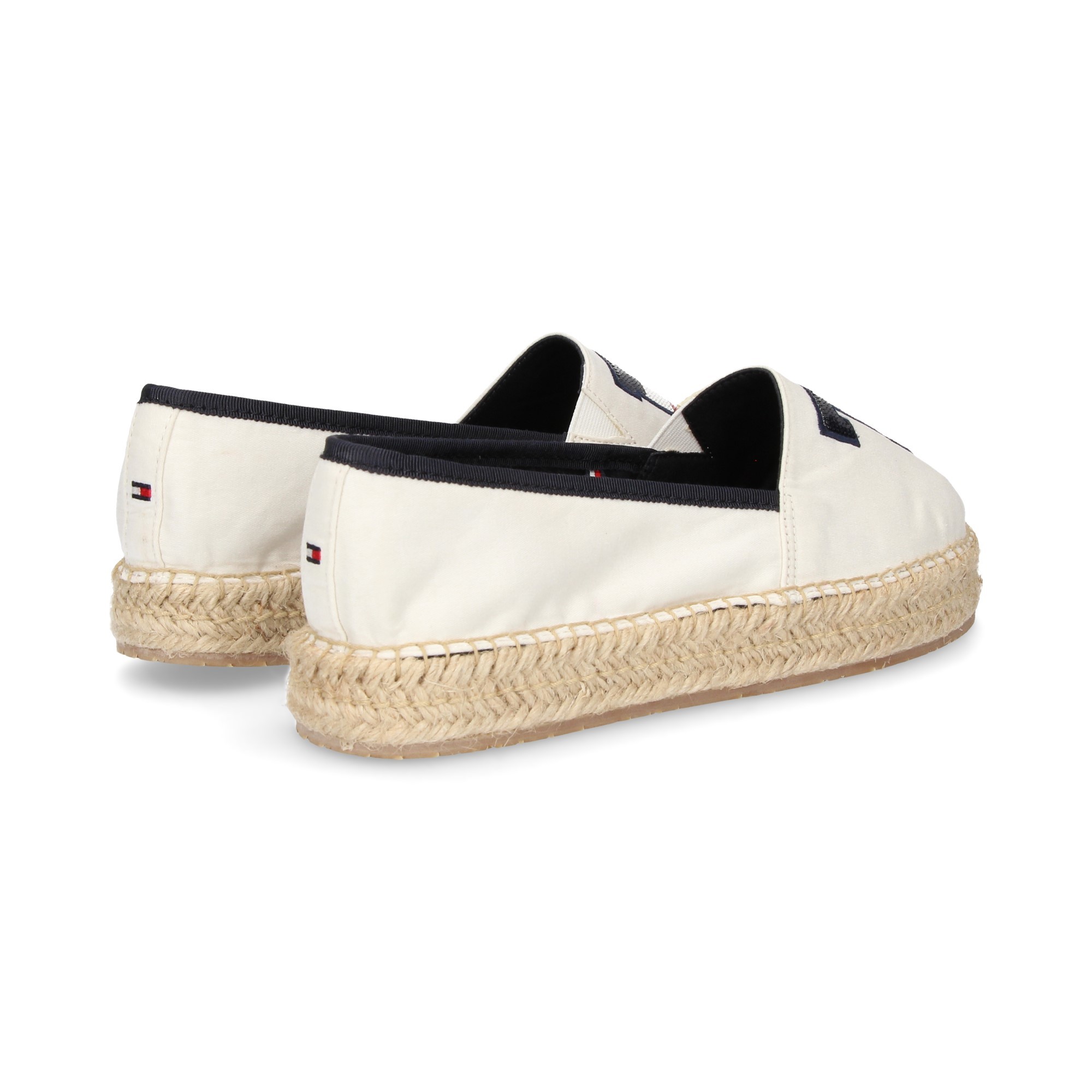 ESPADRILLE ELAST LOGO ELAST PALETTES BLANCHES