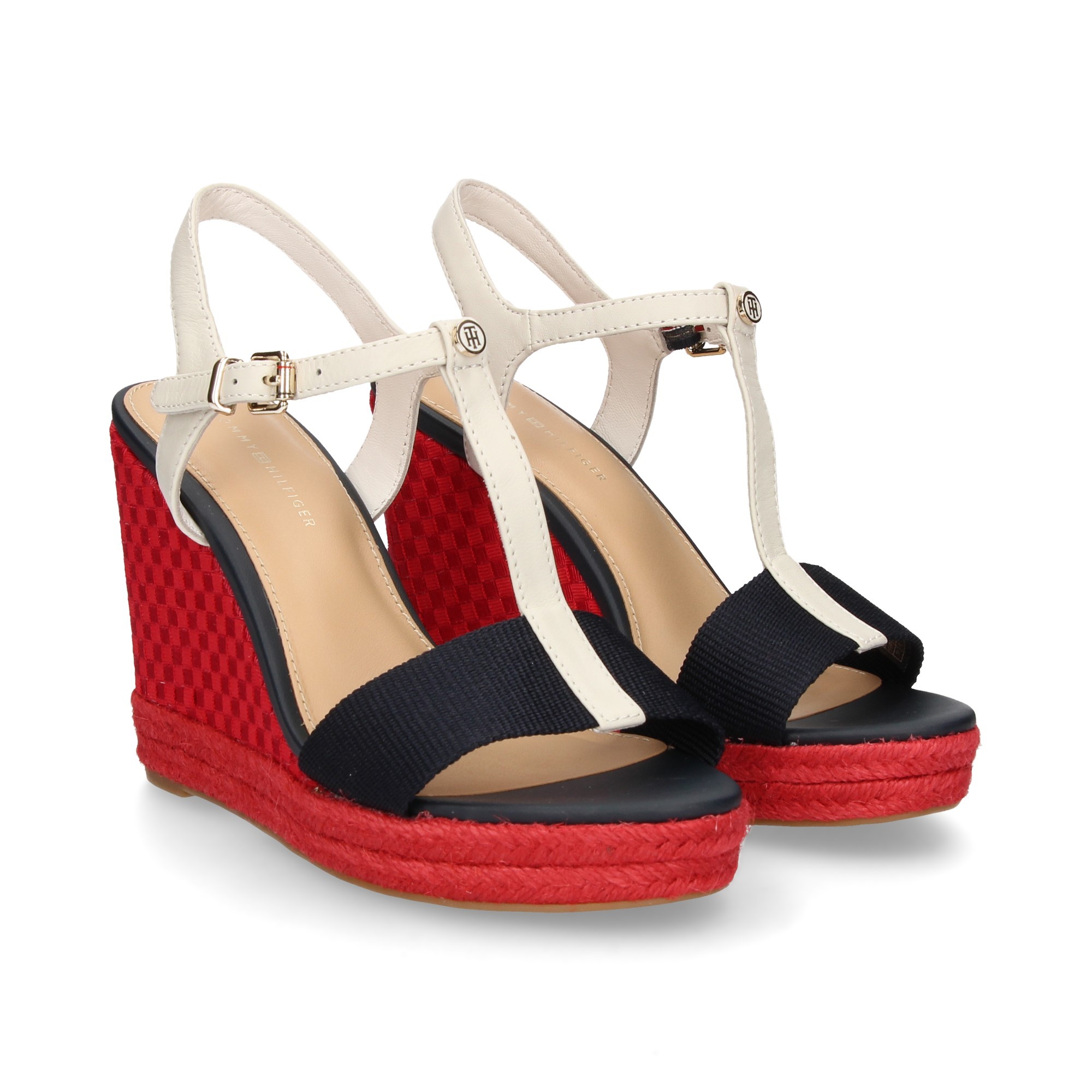 CARMEL SANDALE BÉBÉ TEXTILE/YUT BLA WEDGE SANDAL