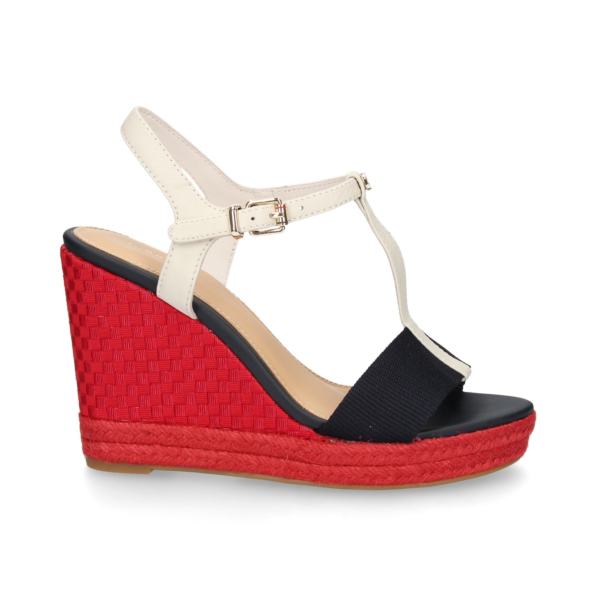 Tommy Hilfiger Wedge Sandalen Fur Damen Fw 0 Multi Blanc