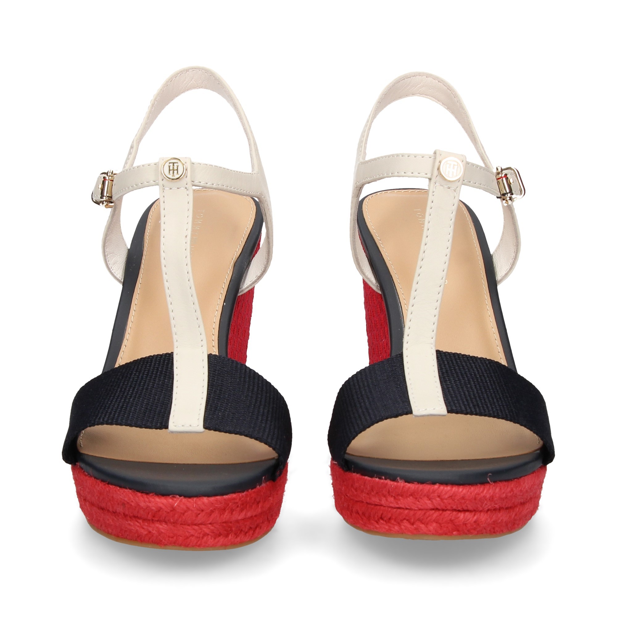 Tommy Hilfiger Wedge Sandalen Fur Damen Fw 0 Multi Blanc